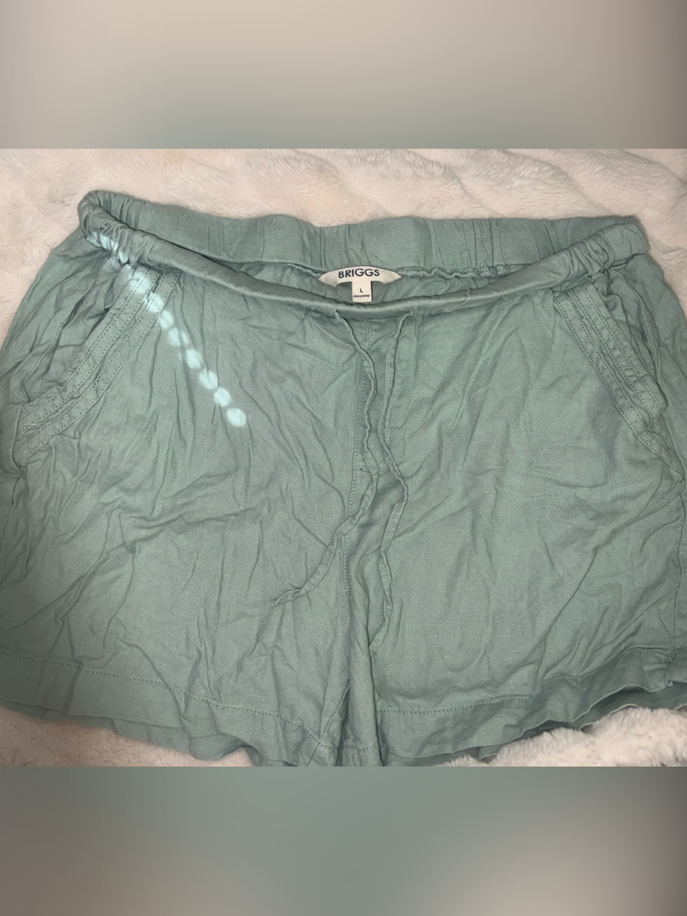 Briggs New York Mint Green Women's Drawstring Athletic Shorts